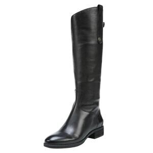 Sam Edelman Womens Penny Riding Boot US 4 EU 33.5 Wide Calf Black Leather NWOB